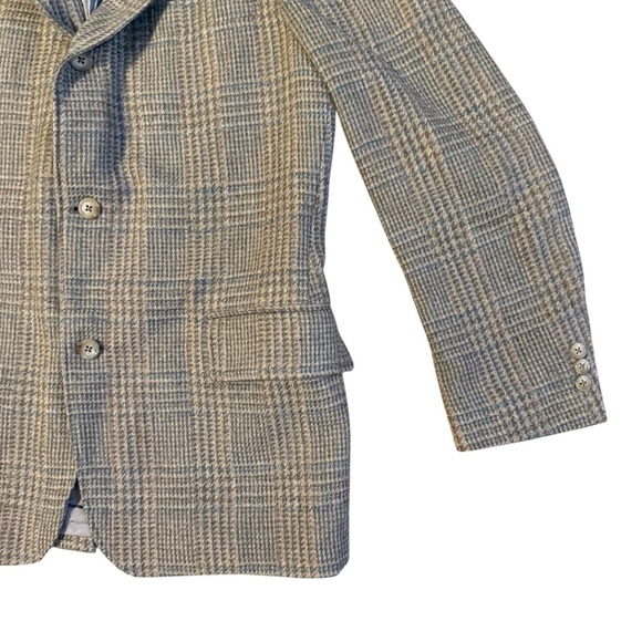 J Press Donegal Gray Mist Wool Blazer Mens Handwoven - Picture 3 of 6